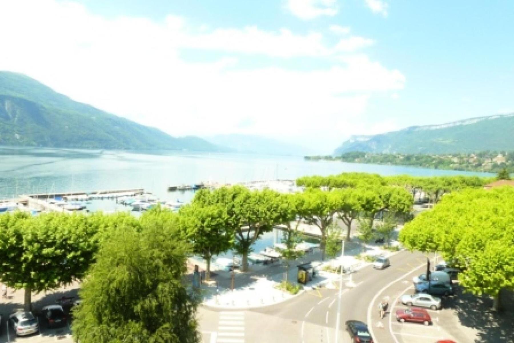 אקס-לה-באינס Residence Les Belles Rives E - Vue Magnifique Et Imprenable Sur Le Lac Du Bourget ! Mae-6774 מראה חיצוני תמונה